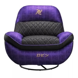 Sillon De Cougar Overlord One Piece Robin Black Morado-Negro / Hasta 150KG / De Cuero Sintetico / 3MOVLROB.0001