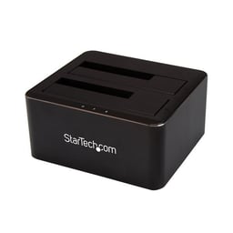 Docking Station Startech USB 3.0 2 Bahías Sata 2.5/3.5'' Para 2 Discos, Negro, SDOCK2U33V