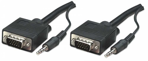 Cable SVGA con Audio MM HD15M-M de 30Metros, Manhattan 326711