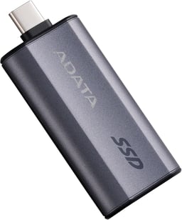 Unidad de Estado Solido SSD Externo USB 1TB Adata SC750-1000G-CCBK, SC750, USB-C 3.2, SuperSpeed, Color Negro Titanio