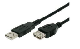 Cable Extension USB 2.0 M-H 1.5 Metros Gigatech CUEXT2-1.5 Negro