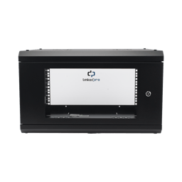 Gabinete de Pared LinkedPro SR1906LH3GA Con Puerta/455mm de Profundidad/6U Rack de 19''/Acero Reforzado/Hasta 80kg