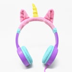 Diadema Audifono Necnon NBHK-Unicorn/ KIDS/ 3.5MML/ Color Lila-Rosa, NBAKUN0495