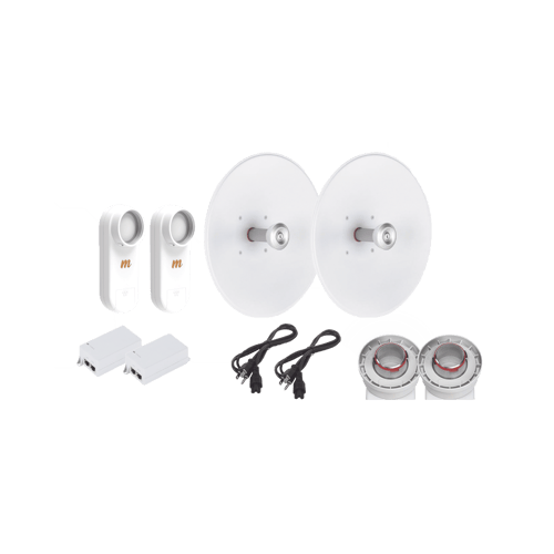 Enlace Completo de 2 Radios C5X con Antenas UD-TP-27 27DBI RF Elements C5XTP27