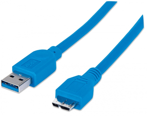 Cable USB 3.0 Macho Tipo "A" a Micro USB "B" Gigatech CU3AMC-0.5 50CM