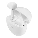 Audifonos Inalambricos Acteck Sense EP230 AC-935111 Bluetooth, Control Tactil, Proteccion IPX4, Blanco