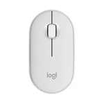 Mouse Inalámbrico Logitech 2 M350S / Óptico / Bluetooth / 3 Botones / Color Blanco / 910-007047