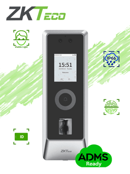 Control de Acceso Facial ZKTeco ProMA/TCP/IP/IP66/IK07/30,000 Rostros/10,000 Huellas/50,000 Tarjetas/ADMS