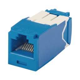 Conector Jack RJ45 estilo TG Panduit CJ6X88TGBU/MINI-COM/ categoría 6ª de 8 posiciones y 8 cables color azul