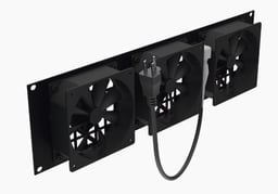 Kit de 3 Ventiladores (12X12CM) 110VCA Linkedpro para Rack con Clavija 5-15P, LP-VENT-03X3U