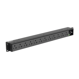 PDU Panduit Básico para Distribución de Energía, Con 12 Contactos NEMA 5-20R, Instalación Horizontal de 19in, 1UR, 20 Amp, 120 Vca, P12B19M