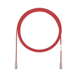 Cable de Parcheo TX6 UTP Cat 6 Panduit UTP28SP7RD Diametro Reducido (28AWG) Color Rojo 7FT