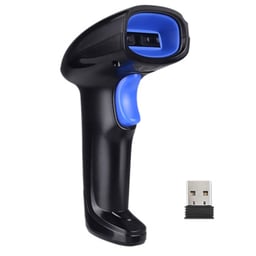 Lector Codigo De Barras Evotec EV-3006 De Laser / Inalambrico / 1D / Con Cable USB / Negro-Azul