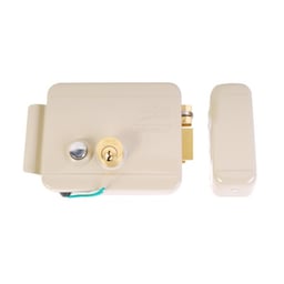 Cerradura eléctrica 321DC con botón Derecha, 321-DCBD-ABG