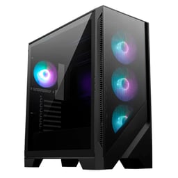 Gabinete MSI MAG Forge 321R Airflow Midi-Tower ATX Con Ventana 4 Ventiladores Negro