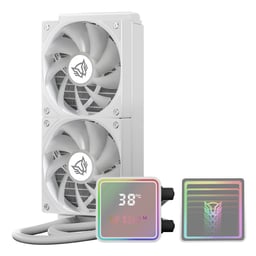 Enfriamiento Liquido Balam Rush Cryo Prism 240 Ice / Intel Y AMD / ARGB / 2x120MM / 1800RPM / Blanco / BR-944052