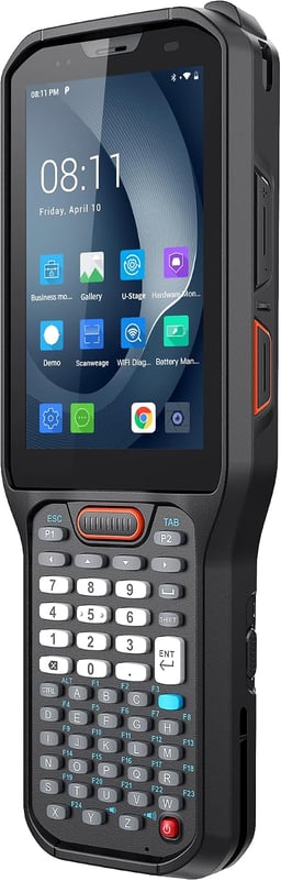 Terminal Portátil Urovo RT40S-A4H3 SE4770 38Keys 4"/4GB/Con Pantalla Táctil/3.85V/5,200MAH/Negro