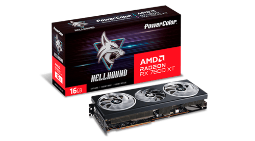 Tarjeta de Video Powercolor RX7800XT 16G-L/OC, Hellhound 16GB GDDR6, PCI Express 4.0