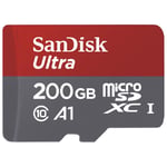 Memoria Micro SDXC Ultra 200GB Sandisk Clase10, SDSQUAR-200G-GN6MA