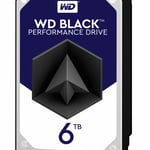 Disco Duro Interno 6TB, 3.5" WD Black WD6003FZBX SATA3/ 256MB/ 7200RPM/ Gamer/ Alto Rendimiento
