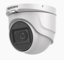 Camara Turret TurboHD Epcom E50-TURBO-G2/A 5MP/ Angulo de Vision 85.5°/ Lente 2.8MM/ 30 MTS IR Exir/ Exterior IP67/ 4 Tecnologias/ DWDR/ Audio por Coaxitron