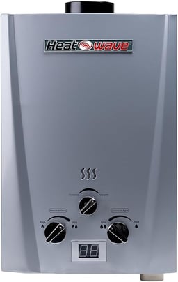 Calentador De Agua De Paso HEATWAVE HW_GI06PY 6L GAS LP INSTANTÁNEO