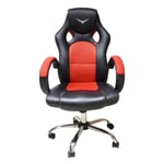 Silla Gamer Naceb NA-0929 Warpanther Negro/ Rojo Semireclinable, Poliuretano+ Nylon, Hasta 120KG