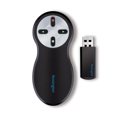 Presentador Inalámbrico Kensington K33374USB Laser / 4 Botones / USB / 19,8m / Color Negro-Plata