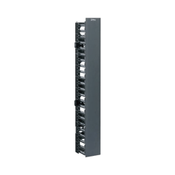 Organizador Vertical Sencillo Netrunner Panduit WMPVF45E Para Rack Abierto de 45 Unidades/ 4.9IN de Ancho, Color Negro