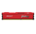 Memoria DDR3 4GB 1600MHZ Kingston Fury Beast Red KF316C10BR/4 Non-ECC CL10