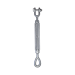 Tensor de 1/2" X 9" Acero Forjado Ojo-Quijada Galv. Inmersion en Caliente (Carga Max. 2200 LBS), TEN1/2X9OQJ
