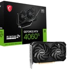 Tarjeta de Video MSI Geforce RTX 4060 TI VENTUS 2X BLACK 8G OC, PCIE 4.0