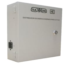 Fuente de poder Saxxon PSU1220D16H DE 11 A 15VCD/20A para 16 cámaras / para 4K / 4MP / filtro de ruido por canal