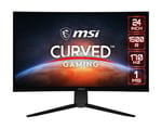 Monitor 23.6" MSI G242C LED/ Gamer/ Full HD/ Widescreen/ Freesync/ 170HZ/ 1MS/ HDMI/ Vesa/ Negro