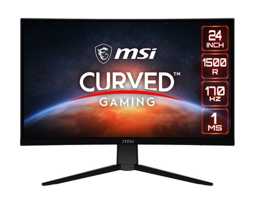 Monitor 23.6" MSI G242C LED/ Gamer/ Full HD/ Widescreen/ Freesync/ 170HZ/ 1MS/ HDMI/ Vesa/ Negro