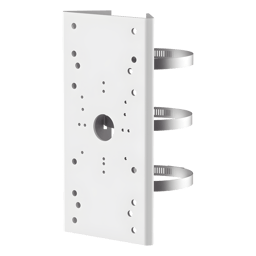 Montaje para Poste Hikvision DS-1275ZJ-SUS/127x46x250 mm/Hasta 10 kg/Acero Inoxidable/Compatible con PTZ