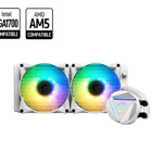 Enfriamiento Liquido MSI MAG CORELIQUID 240R V2 WHITE, 40MM/ Blanco-Multicolor/ Bomba-Radiador