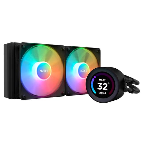 Enfriamiento Liquido NZXT Kraken Elite 240 RL-KR24E-B1/ 2X120MM/ 500-1500RPM/ RGB/ Negro