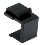 Paquete c/100 Piezas Inserto Keystone VC Color Negro, 037-328BK