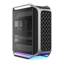 Gabinete Cooler Master Cosmos Alpha Silver / Full Tower / Con Ventana / Sin Fuente / Con 2 Ventiladores / 4XUSB 3.2 / 2XUSB-C 3.2 / Negro-Plata / ATX / C700-KGNN-S00