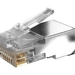 Caja con 50 piezas conector plug RJ45 CAT6 brobotix color plata, 177077-50