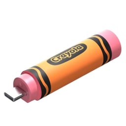 Memoria USB-C 3.2 128GB Sandisk Crayola SDCZIC-128G-G46O Naranja-Rosa