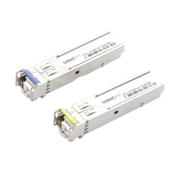 Transceptores Opticos Industriales Bidireccionales SFP Linkedpro LP-IND-SFP-BD-1G-3 Monomodo 1310 & 1550NM/1.25GBPS/1000BASE-BX/Conector LC/UPC Simplex/DDM/3KM/2 Piezas