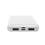 Power Bank Necnon NPW-10FC 10000MAH/ Tipo C 5V/ 2.1A/ Blanco, NBPB1012FC