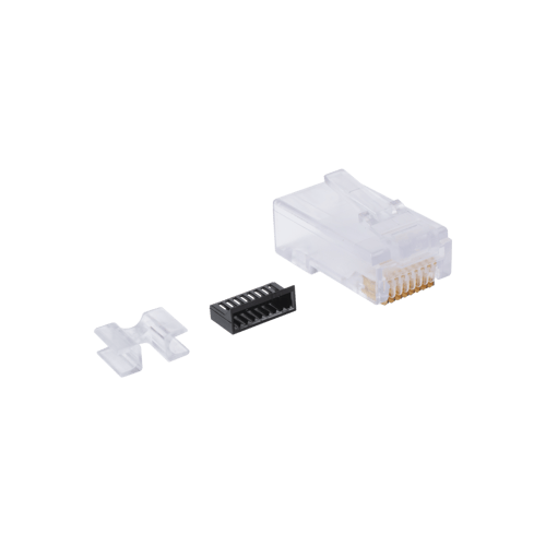 Paquete con 50 Piezas Plug RJ45 CAT6 Siemon P6U-8-8 para Cable UTP Calibre 23-26 AWG, Chapado en Oro de 50 Micras,