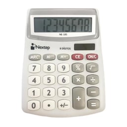 Calculadora Nextep NE-185 de 8 Dígitos/Semi Escritorio/Solar/Batería