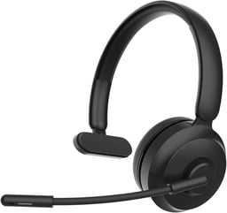 Diadema Audífonos Inalámbricos Perfect Choice PC-117285 Bluetooth USB-C Sonido Mono Con Micrófono NEGRO
