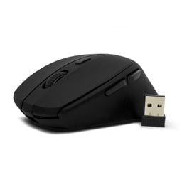 Mouse Inalámbrico Vorago Mo-306, color negro, recargable USB, 800/2400DPI