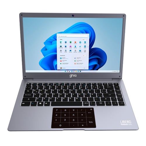 Laptop Ghia Libero 14.1" HD Intel Celeron N4000/ 4GB/ 128GB SSD/ W11 Home/ Color Gris, LH714CP