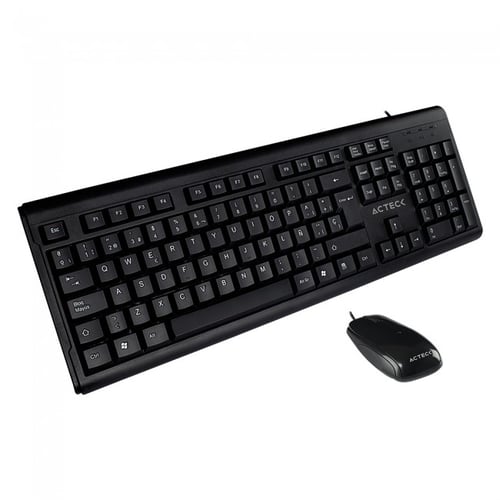 Kit Teclado y Mouse Acteck Entry 510 USB/ 800DPI/ Negro, AC-928991